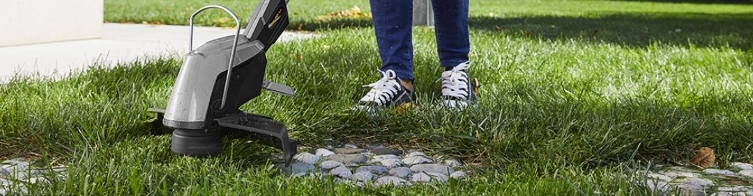 Electric or battery-powered Alpina grass trimmer