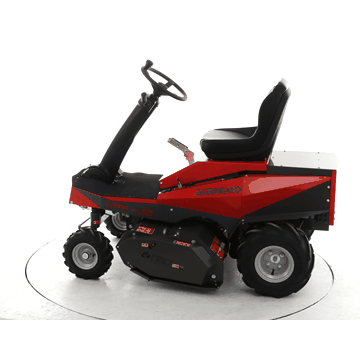 CaRINO Electric Riding-on Flail Mower - 48 V/200 Ah Battery-powered Engine - 110 cm Cutting Width