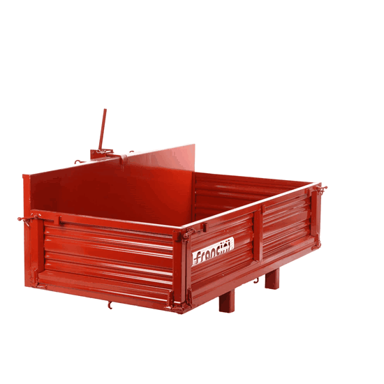 Francini P 190 - Tractor-Mounted Transport Box - Tipping Transporter - 3 Openable Side Panels