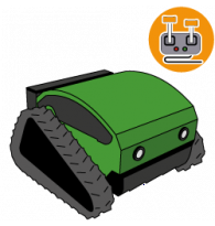 Radio-controlled robot lawn mowers