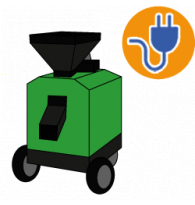 Electric single-phase wood pellet machines