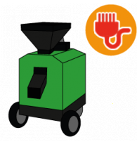 Electric three-phase wood pellet machines