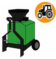 Tractor driven wood pellet machines