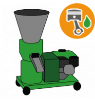 Petrol wood pellet machines