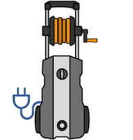 Professinal single-phase high-pressure washer (150-180 bar)