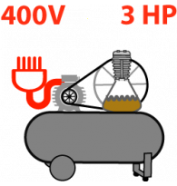3 HP Three-phase Belt-driven 300 L Compressors