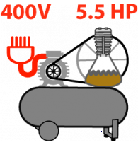 5.5 HP Three-phase Belt-driven 300 L Compressors
