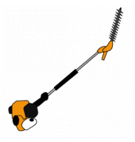 2/4-Stroke Hedge Trimmers on Extension Pole