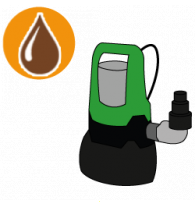 Submersible pumps for dirty water