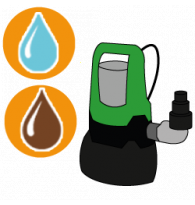 Submersible pumps for clear + waste water