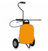 Trolley sprayers with tank