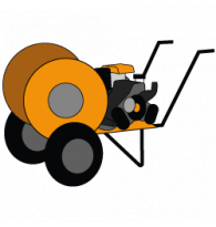 Wheelbarrow Sprayer Pump with Hose Reel