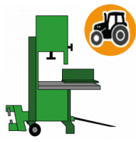 Tractor driven band saws