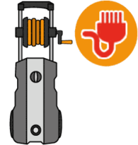 Professional three-phase high-pressure washer