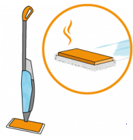 Steam or microfibre cloth brooms