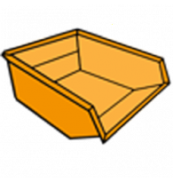 Petrol-driven wheelbarrows with dumper body