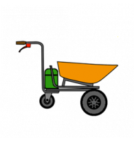 Battery-powered wheeled wheelbarrows - Small 100/150 kg