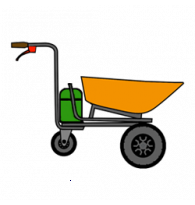 Battery-powered wheeled wheelbarrows - Medium 200/250 kg