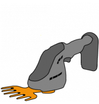 Battery-powered Grass Shears without pole