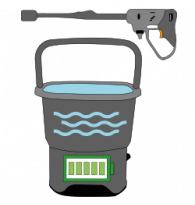Battery-powered Pressure Washers with Tank