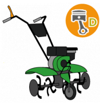 Diesel Garden Tillers