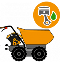 Wheeled Petrol Power Barrows