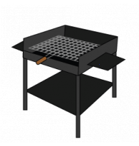 Wood-fired Barbecues without Wood Combustion Chamber