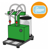 Semi-automatic compressed air bottling machines