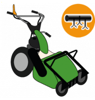 Wheeled Petrol Rough Cut Mower with Hammer Flails