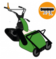 Tracked Petrol Rough Cut Mower with Hammer Flails