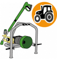 Heavy-duty tractor-mounted high-pressure washer