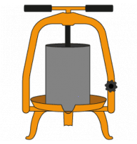 Fruit and vegetable screw press