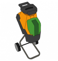 Battery-powered garden shredders