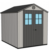 Two-pitch garden tool sheds