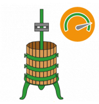 1-Speed Manual Wine Grape Presses