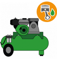 Petrol-driven compressors