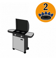 Small 2-Burner Gas Grills