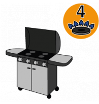 Large 4-Burner Gas Grills