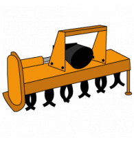 Medium-heavy Series Tractor-mounted Rotary Tillers with Fixed Hitch
