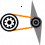 Intermediate belt drive