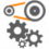 Belt and gear transmission