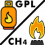 LPG or methane gas
