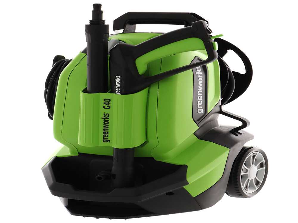 Green work shop pressure washer