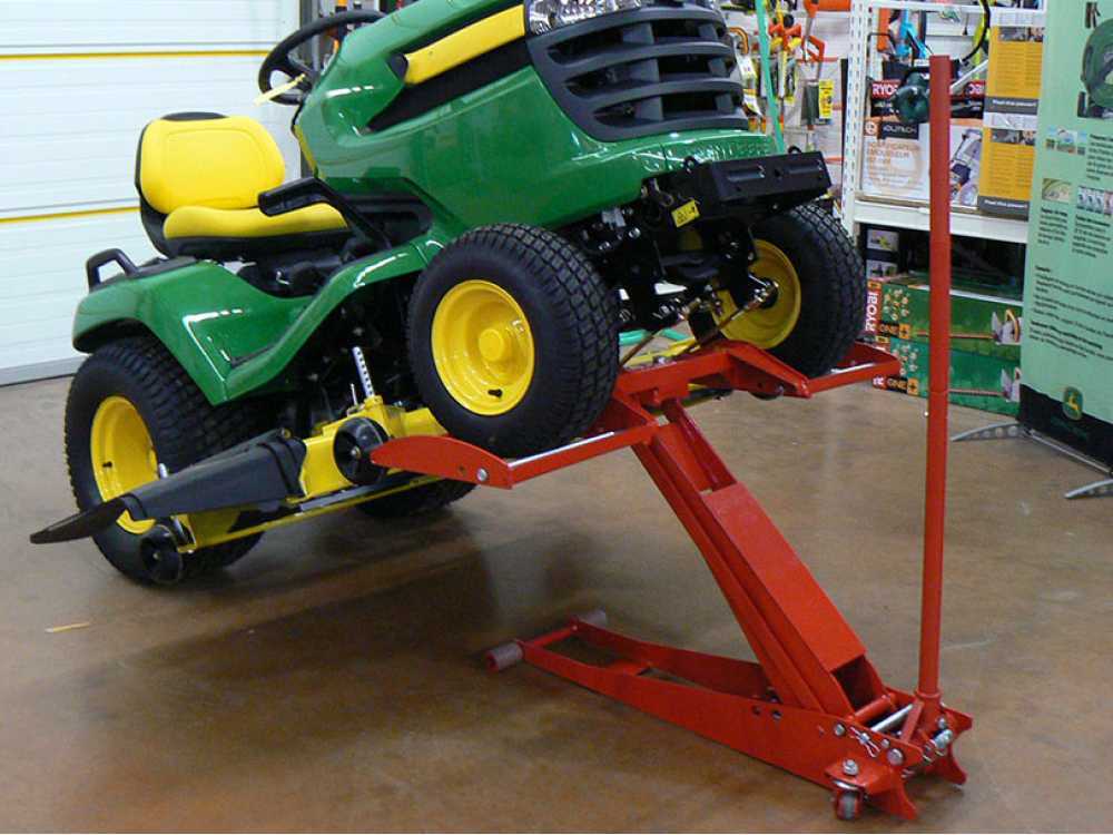 Riding lawn mower hotsell jack stands