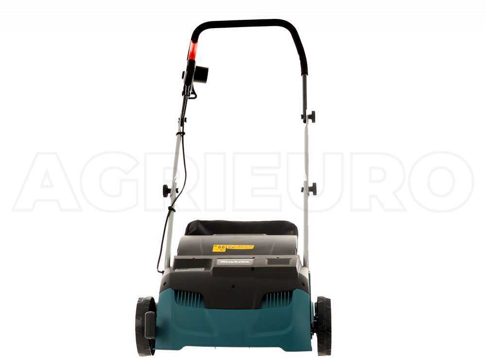 Qualcast 1300w electric scarifier and outlet raker