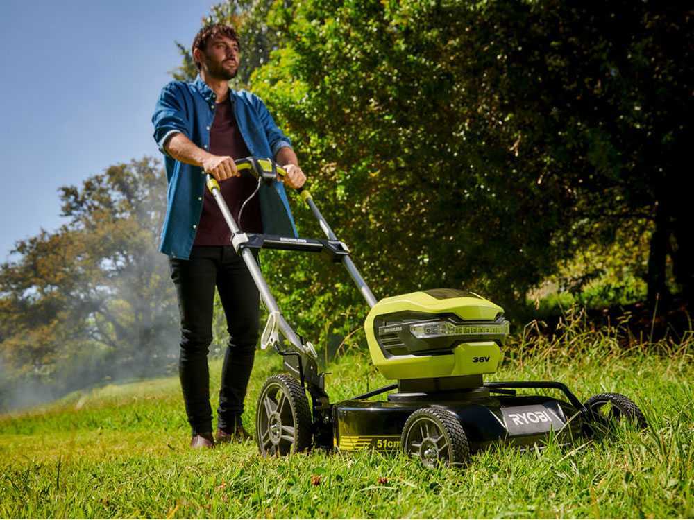 Ryobi 36v 2025 lawn mower battery