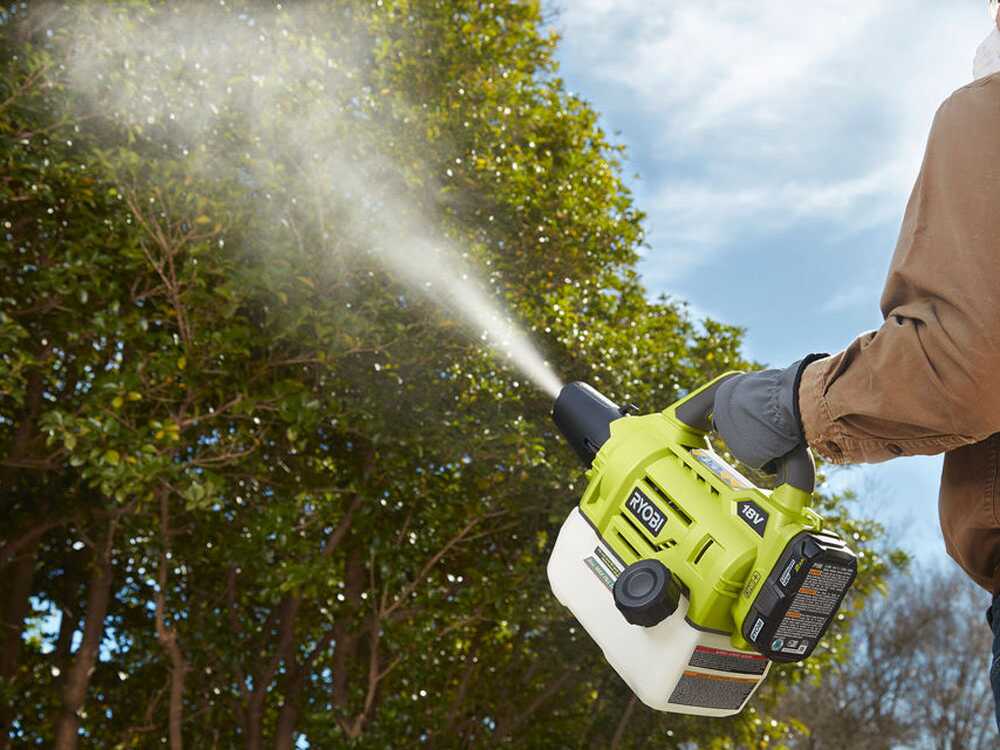 Backpack Blower Ryobi Fogger Sprayer RYOBI RY18FGA-0 Battery