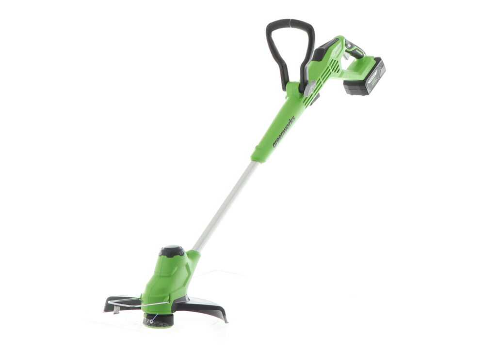 G24LT28 Greenworks battery powered edge trimmer best deal on