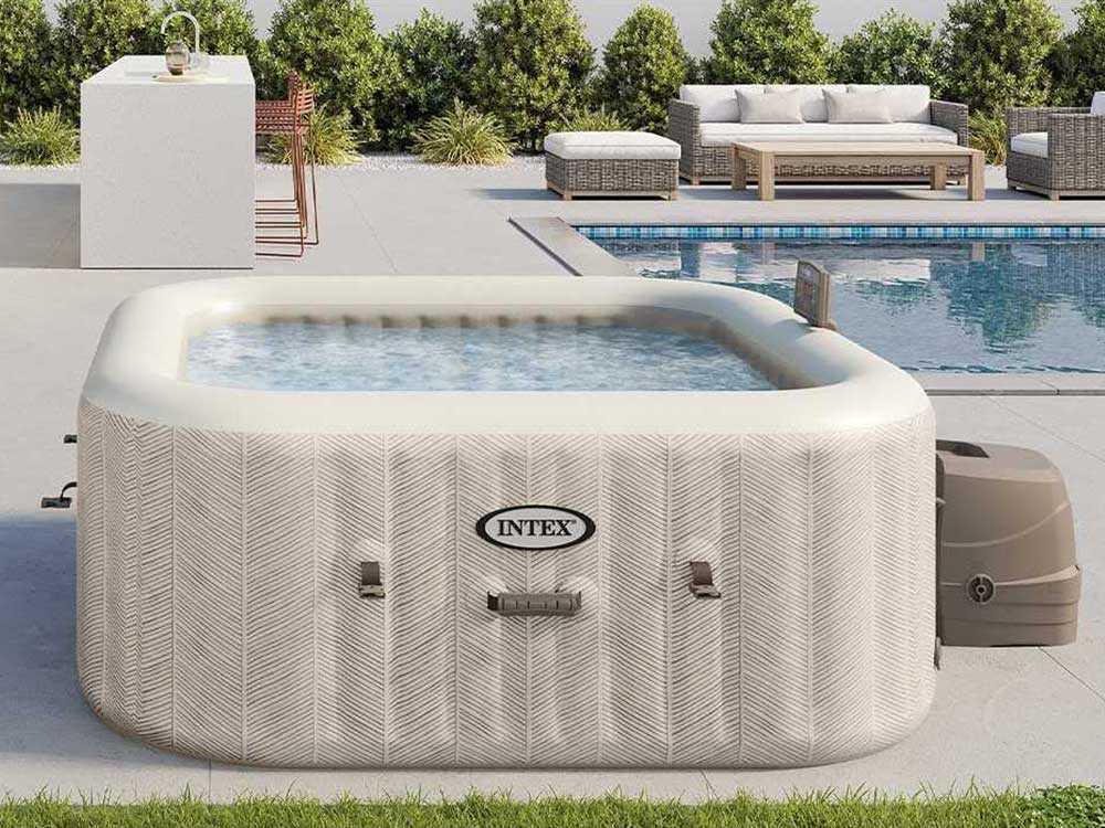 SPA GONFLABLE INTEX PURESPA CHEVRON DELUXE SET 26746NP