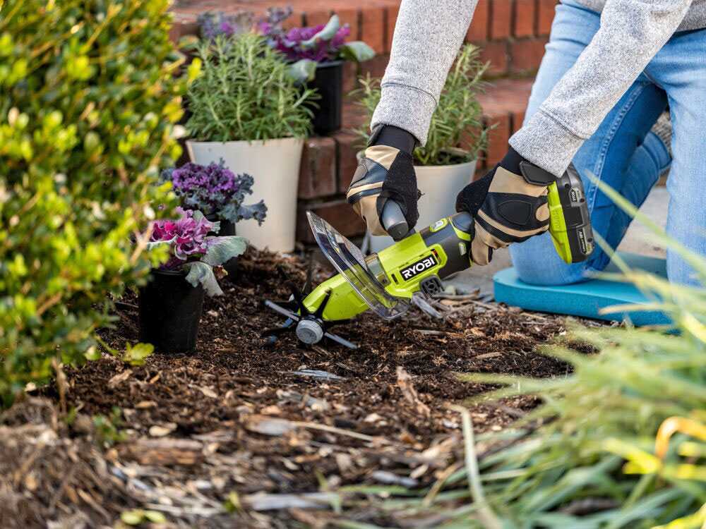 RYOBI RY18HCA-0 18V Battery-Powered Garden Tiller 18V WITHOUT BATTERY  AND CHARGER - Main Image